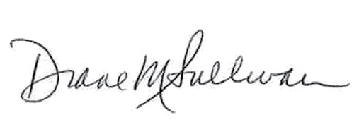 CEO Diane Sullivan's signature
